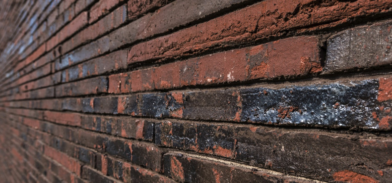 Smukłe cegły o długości 0,5 m i wysokości 4 cm