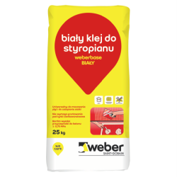 Uniwersalny biały klej do styropianu weberbase BIAŁY