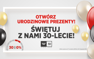 Pakiet promocji na 30-lecie marki Wiśniowski!