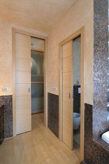 Drzwi przesuwne chowające się w kasecie