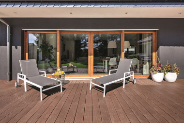 Czteroelementowe wyjście na taras