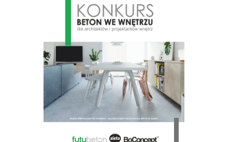 Zapowiedź konkursu "BETON we wnętrzu"