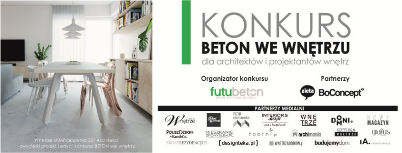 Partnerzy konkursu &quot;Beton we wnętrzu&quot;