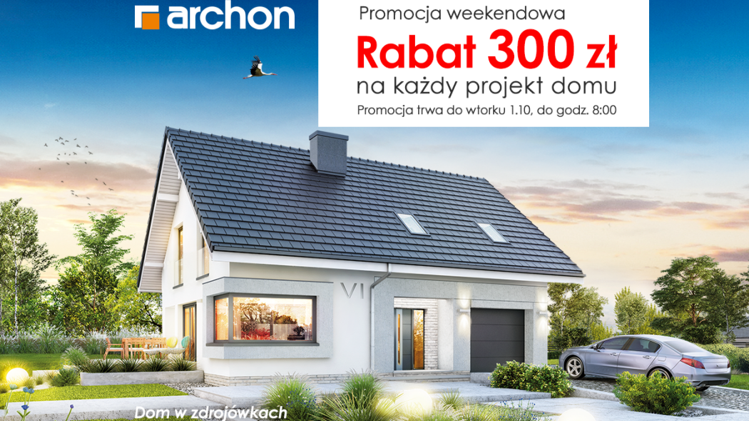 Projekty domów ARCHON+ z RABATEM 300 zł