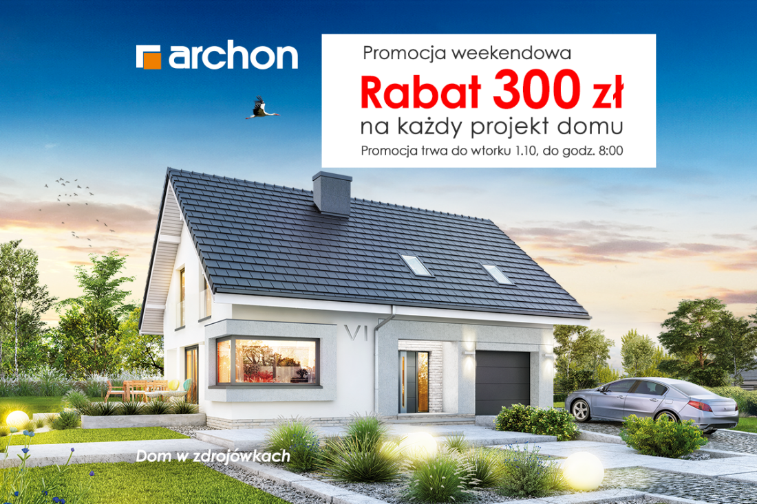 Projekty domów ARCHON+ z RABATEM 300 zł