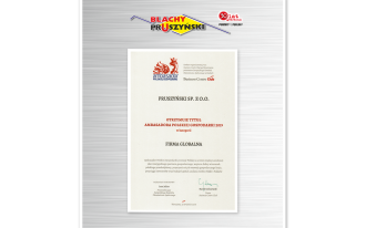 Blachy Pruszyński Ambasadorem Polskiej Gospodarki 2019