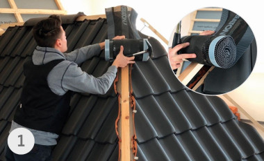 Rozwijanie taśmy podgąsiorowej