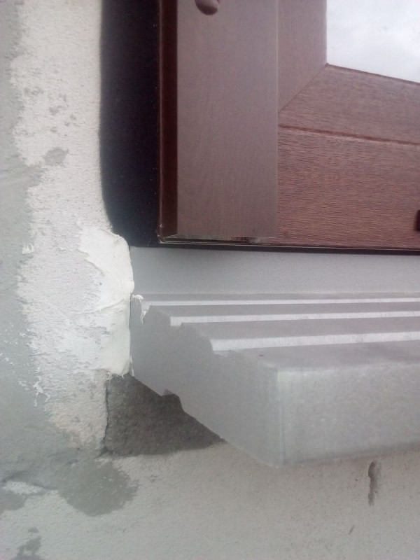 Półprofile podokienne z polistyrenu ekstrudowanego XPS