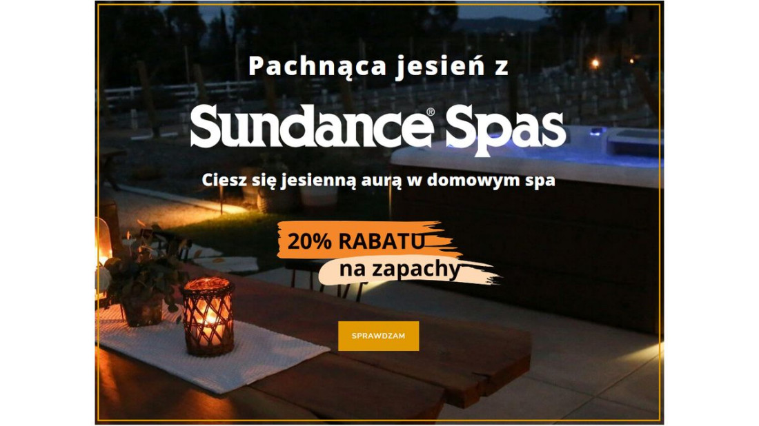 Promocja na aromaty do SPA w Sundance Spas 