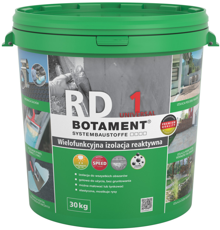 Wielofunkcyjna hydroizolacja reaktywna jednoskładnikowa BOTAMENT® RD 1 Universal