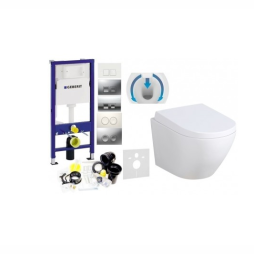 7w1 - GEBERIT + WC PRIMO + TWARDA DESKA WOLNOOPADAJĄCA + PRZYCISK