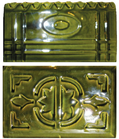 Zielone kafle kuchenne