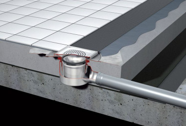 Odpływ punktowy: odpływ stosowany przy posadzkach z płytek