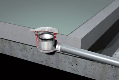 Odpływ punktowy: odpływ stosowany przy posadzkach z PVC