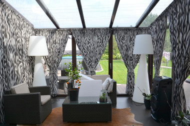 Ogród zimowy od wewnątrz