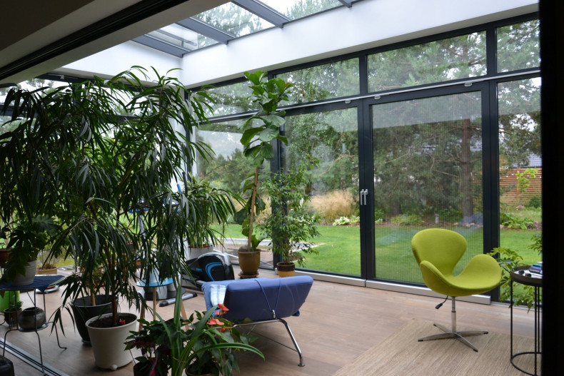 Ogród zimowy w stylu śródziemnomorskim