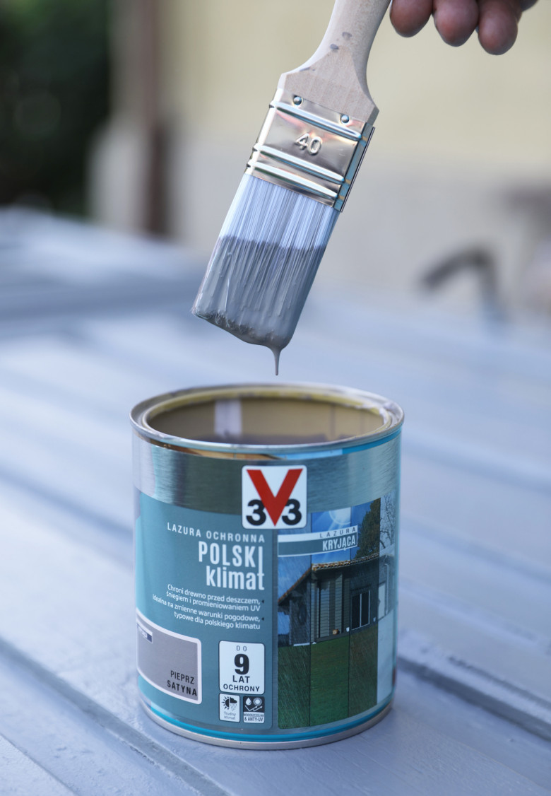 Nakładamy na drzwi drewniane Lazurę Ochronną Polski Klimat V33