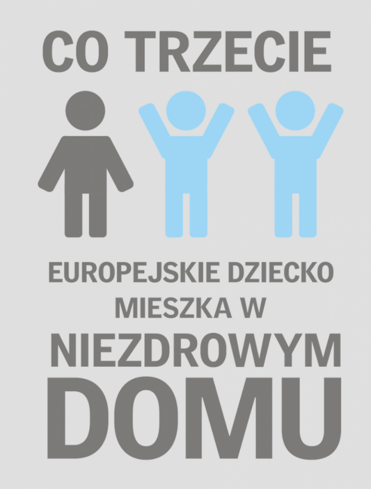 Co trzecie dziecko mieszka w niezdrowym domu