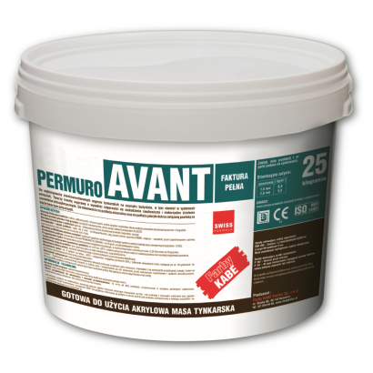 Akrylowa masa tynkarska PERMURO AVANT