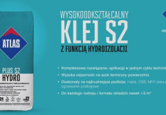 Atlas Plus S2 Hydro. Wysokoodkształcalny klej z funkcją hydroizolacji.