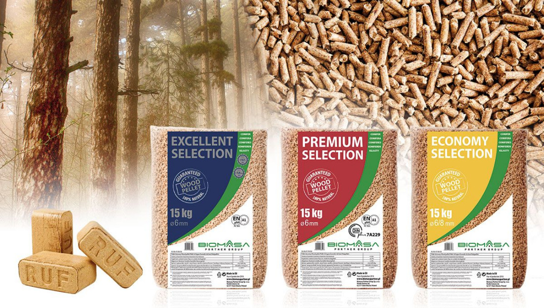 Ekologiczny pellet drzewny od  Biomasa Partner Group