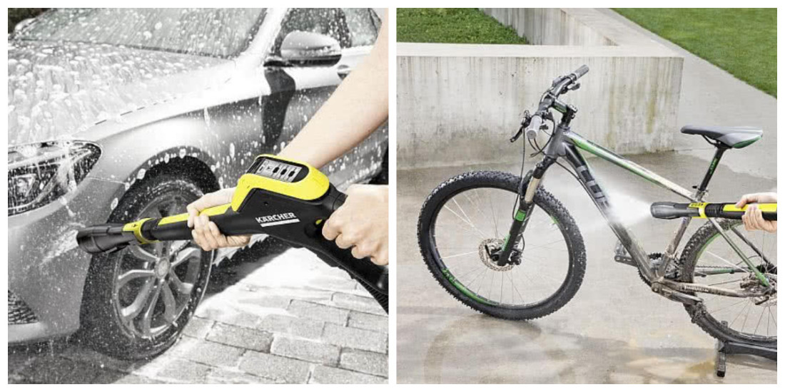 Jak prawidłowo umyć rower, samochód, podjazd, taras lub elewację myjka ciśnieniową?