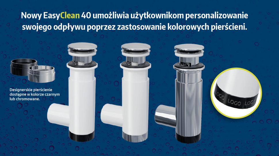 Odpływ EasyClean - prosta personalizacja