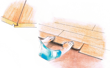 Schemat: układanie paneli