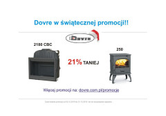 Świąteczna promocja Dovre na wkłady i piece