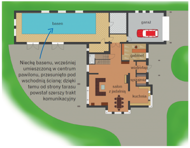 Rzut parteru po modernizacji