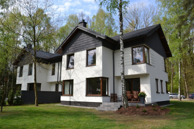 Dom-bliźniak - tylna elewacja