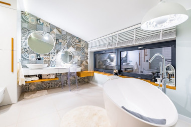 Łazienka na piętrze po remoncie