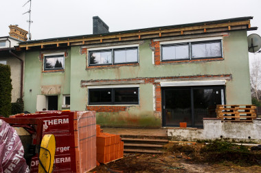 Elewacja ogrodowa przed remontem