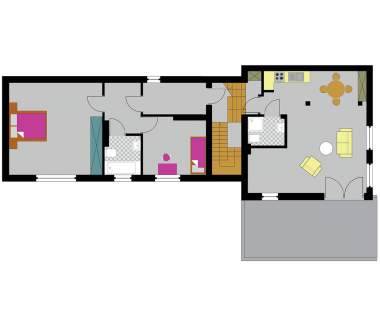 Rzut piętra przed zmianami