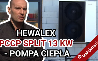 Dom z powietrzną pompą ciepła Hewalex PCCO SPLIT 13 kW