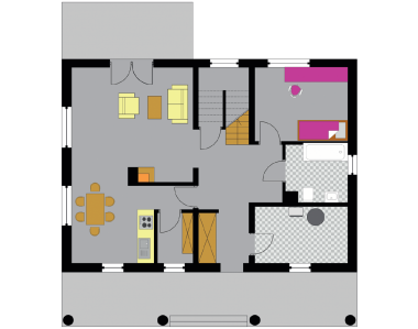 Rzut parteru przed zmianami