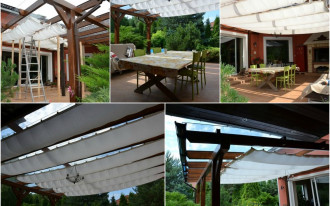 Taras ze szklanym dachem