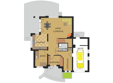 Rzut parteru przed zmianami