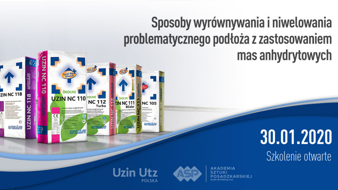 Uzin Polska zaprasza na szkolenie dotyczące zastosowania mas anhydrytowych