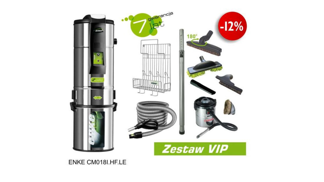 Odkurzacz centralny Enke INOX CM018I.HF.LE w promocji