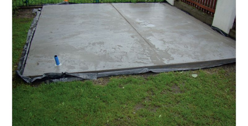 Podstawa altany - betonowa płyta