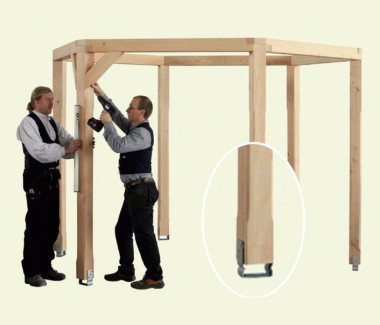 Stawianie lekkiej altany ażurowej