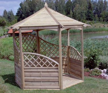 Altana ogrodowa z podłogą