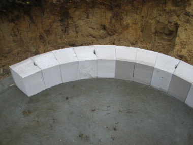 Beton komórkowy - murowanie ściany po łuku