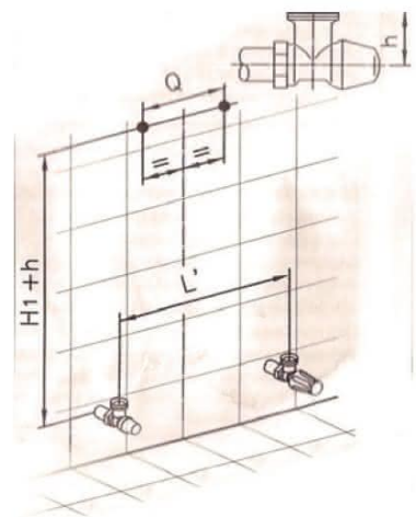 Jak zamontować grzejnik łazienkowy? Schemat 2