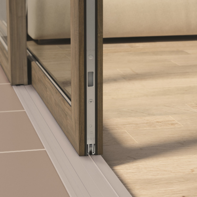 Niski próg w drzwiach tarasowych