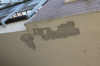 Taras od dołu - przed remontem