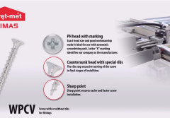 Wkręty WPCV-R i WSPCV - szczególnie polecane do produkcji okien i drzwi