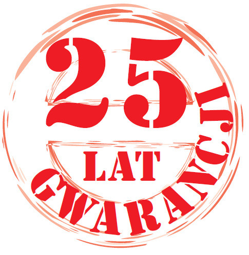 25 lat gwarancji na trwałość hydroizolacyjnej membrany dachowej PVC grubości 1,8 mm