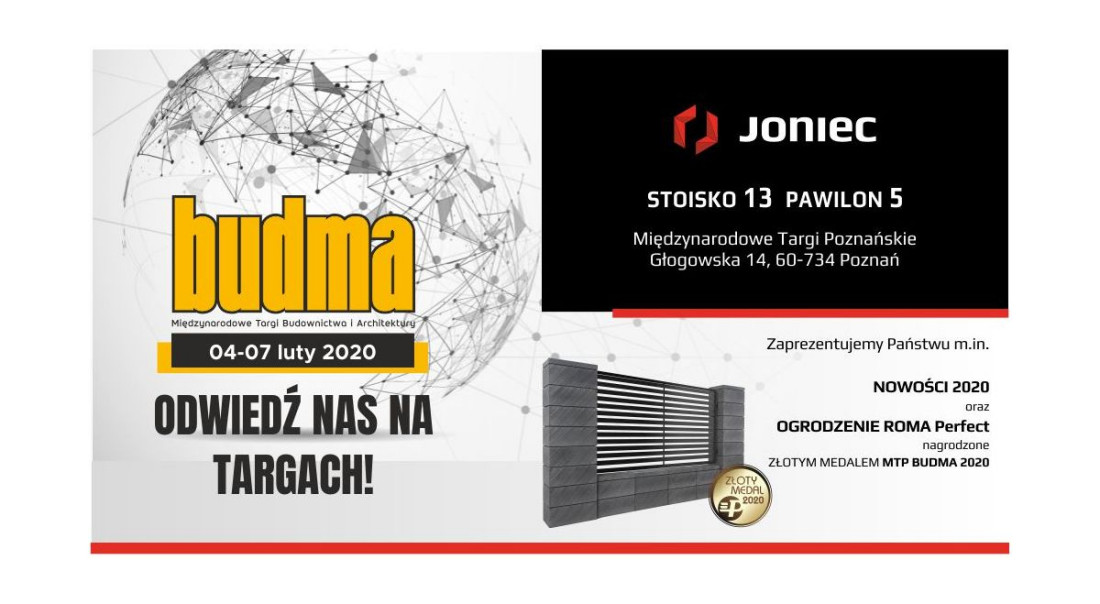 Firma JONIEC na targach BUDMA 2020